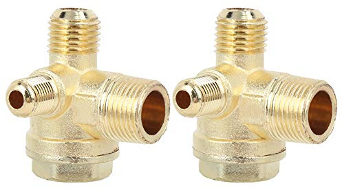 Soupape de Retour en Zinc Clapet Anti retour de Compresseur D'air à Double Voie Empêchant le Tuyau de Refoulement Moyen 550W 16 X 14 X 10mm
