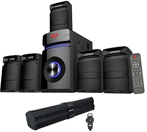 Kicker 47KPB1 KPB1 21 Bluetooth Soundbar for ATV/UTV/RZR + Home Theater System
