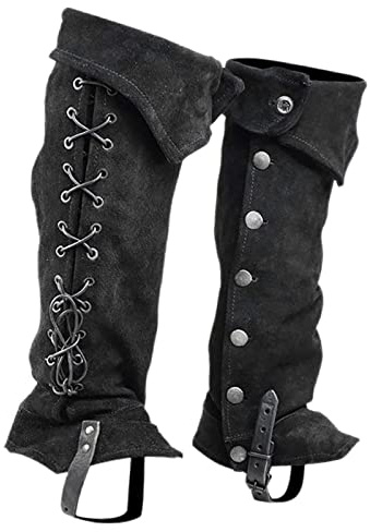 Harilla Piraten Stulpen Schuhüberzug Soldat Beinschützer Stulpen für Halloween Festival