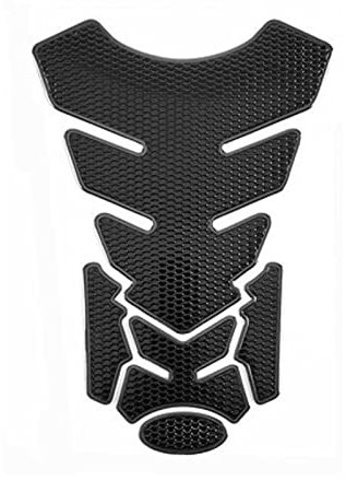 1 Pcs Motorcycle Tank Protector,Universal Motorbike Tank Protectors,BlackAdhesive 3D Tank Pad,Black Motorcycle Tank Sticker(PVC)