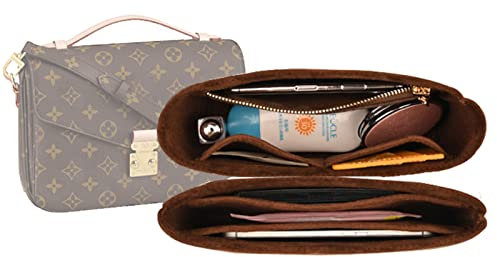 Lckaey 2084coffee Geldbörsen-Organizer für Kuriertaschen, Pochette Métis, gefüttert, mit Reißverschluss