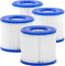 CHIKIXSON Cartuccia Filtro Taglia VI per Bestway Cartuccia del Filtro per Lay-Z-Spa, Piscina, Miami, Vegas, Palm Springs, Paris Monaco, 4 PCS (VI)