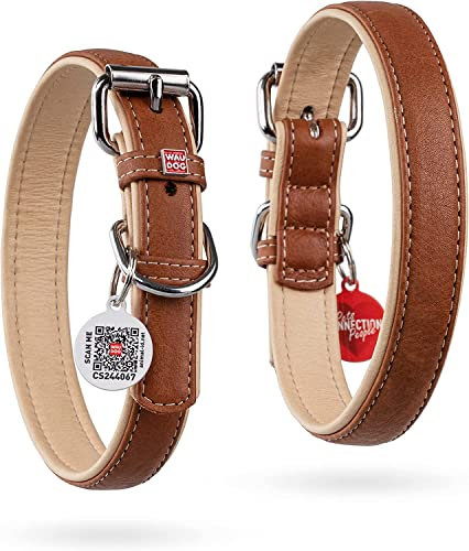 Hundehalsband Leder Hundehalsband Große Hunde & Hundehalsband Mittelgroße Hunde - Halsband Hund Klein Welpen Halsbänder Leder Halsband Hund Leder Weich - Digitale Hundemarke