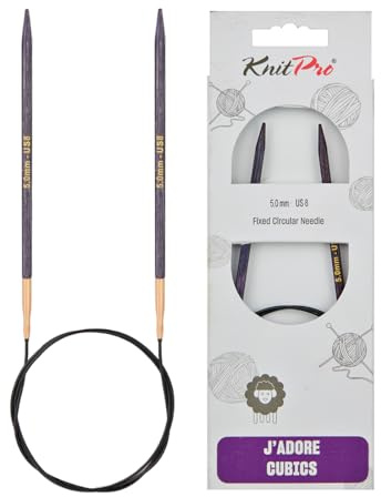 KnitPro J'Adore Cubics Stickor - Fasta rundstickor - 40 cm x 5,00 mm