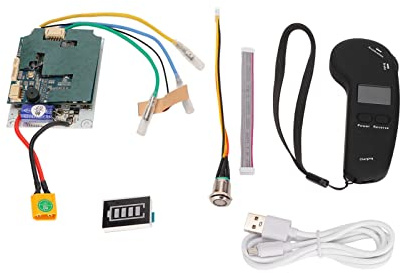 BuyWeek Elektro Skateboard Controller Kit, Fernbedienung Elektrisches Skateboard Einzelantriebsriemen Nabenmotor Motherboard Kit Elektro Longboard Ersatz Kit