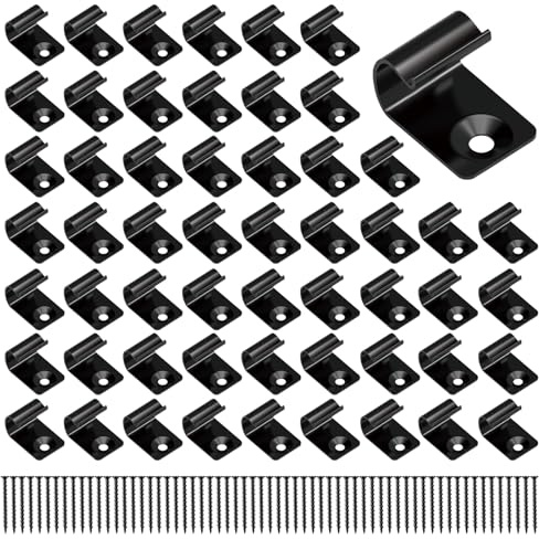 Start Clips Trex Starter Clips Trex Clips für Terrassendielen 316 Edelstahl schwarz Universal Starter Terrassendielen Clips Trex Hideaway Befestigungen mit Terrassenschrauben 80 Stück