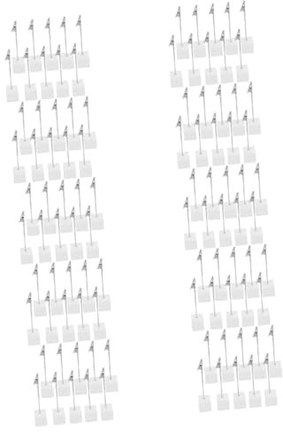 STOBOK 100stücke Silberne Memo Clips Mit Würfelbasis Vielseitige Foto Und Notizhalter Für Büro Und Zuhause Für Platzsparende Organisation
