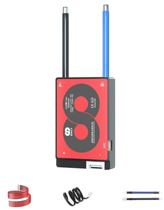 DALY 3S-24S BMS 15A to 200A Protection Board with Balance Cable and Temperature Sensor for Lithium Battery Pack (Li-Ion 7S 24V, 60A)