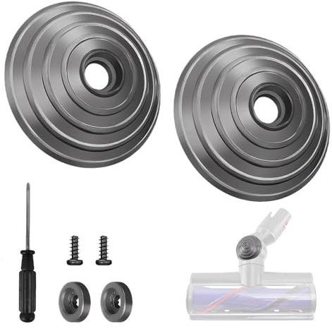 Rueda de repuesto para Dyson Accesorios, para Dyson V15 V6 V7 V8 V10 V11 V12 DC58 DC59 DC62 DC74, Direct Drive Cleaner Cabeza Rueda Bola Juego de Rueda, con Tornillos de Fijación y Destornillador