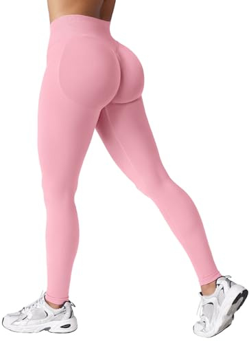 ZAAYO Sport Leggings Damen High Waist Scrunch Butt Gym Leggings Seamless Blickdicht Sporthose für Sport Yoga Fitness Workout