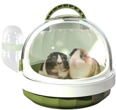 Hamster Transportbox Mit Wasserflasche Hamster Tragekäfig Tragbare Hamster Reisetasche Kleintiere Reisebox Tragekäfig Tragbare Kleintier Tragetasche Für Reisen Kunststoff Reisekäfig Für Hamster