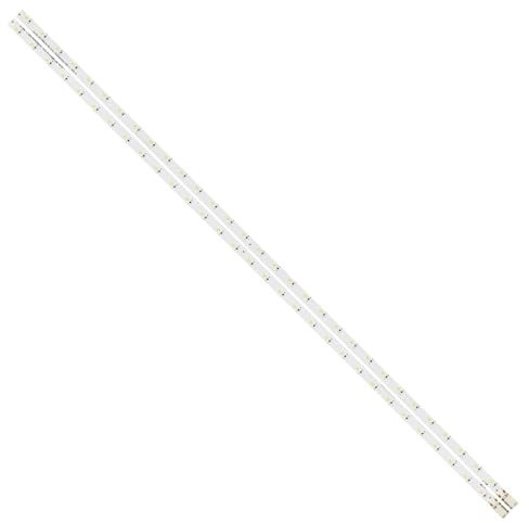 WASQUBKS LED Backlight Lamp Strip Compatible With Samsung Louvre 49 Un49k5300 UE49K5100 CY-FK049BNEV3H BN95-03721A V6LF_490DKA_LED31 490SFB 490SFA(1set 2pcs,With aluminum shell)