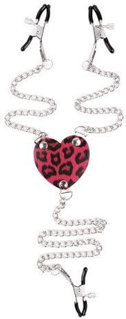 Kutocesy Pinze Capezzoli per Donne Pinza Clitoride Regolabile Pinze Capezzolo con Catena Giocattoli Sessuali BDSM Estremi Pinze Capezzolo per Coppie Adulte (Rose red)