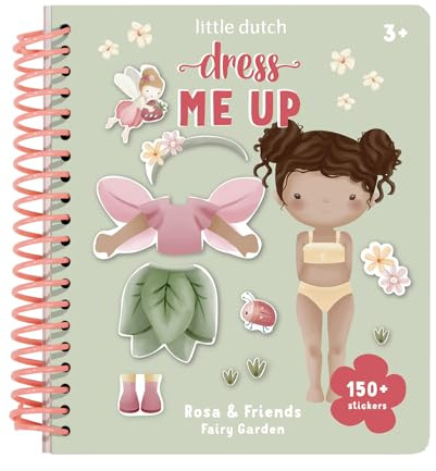 Little Dutch 126324 Stickerbuch Dress me up - Fairy Garden