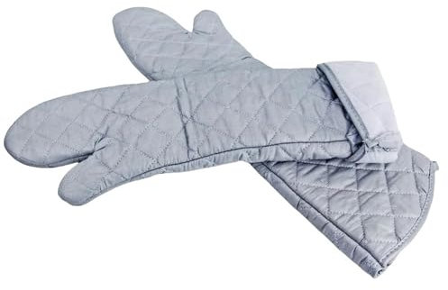 LWDXMYKW presine da Cucina Guanti Forno 1-2pcs Lunghi di Cotone BBQ Accessori Resistenti al Forno-2 Pezzi