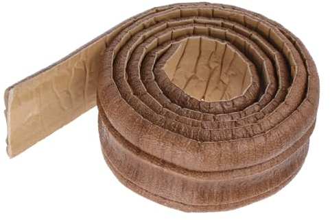 POPETPOP Bande Adhésive Autocollante 3d en Mousse Pe Épaisse pour Plinthe, Facile à Nettoyer, Amovible, Décoration Murale Élégante pour Maison et Bureau Couleur Café