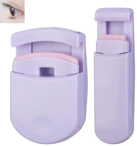 Wimpernzange aus Kunststoff, sanftes Wimpernwerkzeug, tragbarer Reise-Wimpernbieger, für alle Augenformen, knickfreies Design Reise-Make-up, unverzichtbar (lila)