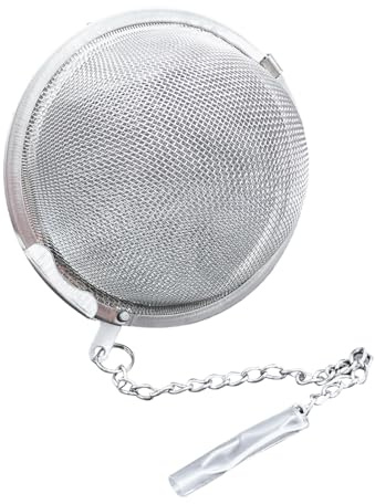 Teesieb - Teekugel | Runde Teefilter | Wiederverwendbares Netzfilter Siebkugel | Tea Filter Kugel | Gewürzsieb | Gewurzkugel | Dauerfilt Teefilterhalt | Gewürzei | Teekugel-Ei | Teesieb-Kugeln