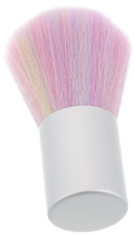 UKCOCO Fluffy Nail Dust Brush for Manicure Pedicure Plastic Base Nail Art Brush Efficient Powder Remover for Powder