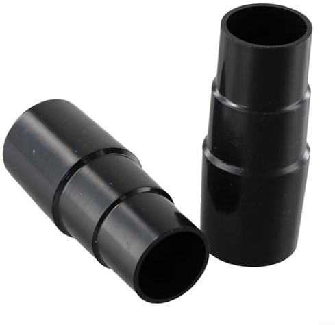 Staubsaugerschlauchanschluss-Adapter, 32 mm auf 32 mm, 35 mm, Kunststoffaufsatz zum Anschluss des Hauptgeräts an flexiblen Bürstenkopf, kompatibel mit 32 mm Innendurchmesser bis 32 mm-35 mm