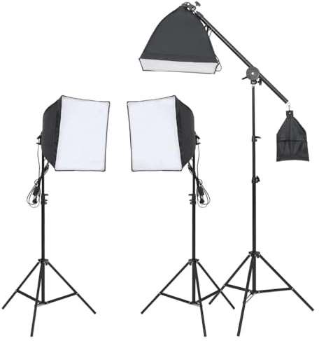 Generico Kit di Illuminazione da Studio con Treppiedi e Softbox,Studio Foto,Fotografia,Illuminazione e Studio,Luci e Flash da studio-190232