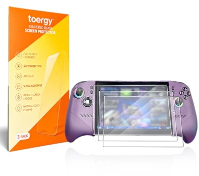 toergy Confezione da 3 pellicole protettive per display per Claw 8 EX AI+ CG3EM, 8 pollici, HD, trasparente, con rivestimento antigraffio e anti-impronte