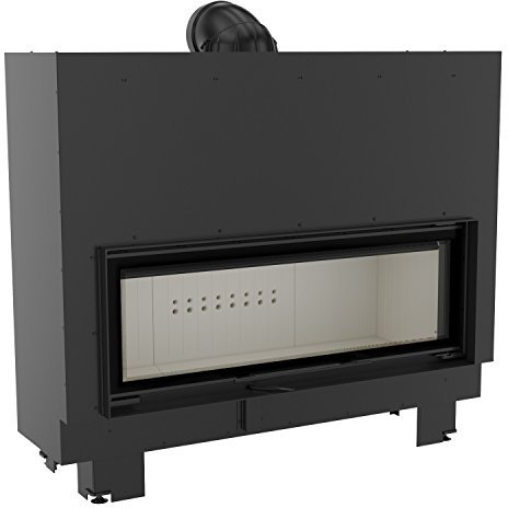 KRATKI Kamineinsatz aus Stahl MB120 20kW Ø200 BImSchV 2 EEK A schwarz