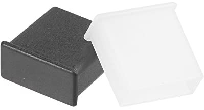sourcing map 20pcs USB Cap Port Cover Anti Dust Protector 13mmx5mm for USB 2.0 Black Clear
