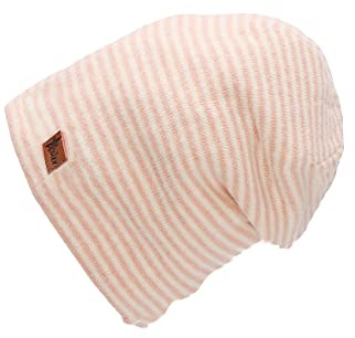 Sterntaler Baby Mädchen Beanie Baby Slouch-Beanie Mütze - Beanie Baby, Kinderbeanie, Babymütze - gefüttert mit Baumwollfleece - rosa, 47