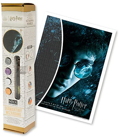 DIAMANTINY Harry Potter 21062 Zauberkunst Medium Der Prinz Halbblut, Mosaik, Aktivitäten Crystal Art, Diamant-Malerei, 1 Leinwand, 30 x 40 cm, mehrfarbig