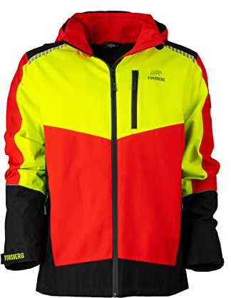 FORSBERG Softshelljacke SKOGAR Softshell Jacket Forst, Farbe:gelb/rot, Größe:M
