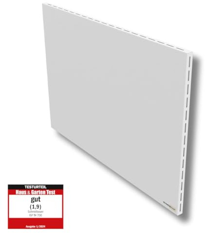 SCHMIDBAUER® Infrarotheizung Hybrid 700 Watt - Ein/Aus-schalter - Infrarottechnik mit Raumluft-Konvektion - Elektroheizung - Direktheizung