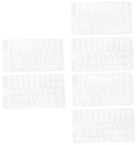 Lurrose 6stücke Silikonformen Für Buchstaben Und Zahlen Epoxidharz Gießformen Für Kreative Bastelprojekte Für Personalisierte Dekorationen Und