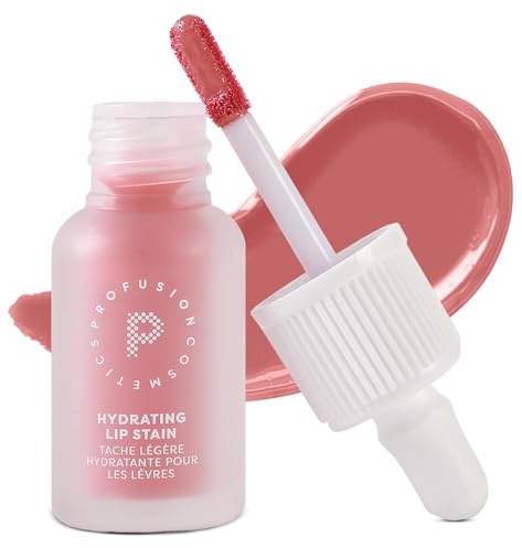 Profusion Cosmetics Lip Glaze Hydrating Glossy Stain, Moisturizing Tinted Lip Balm With Lightweight formula, Provides Pretty and Cute Design