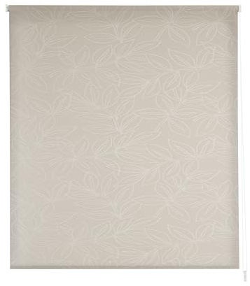 Estoralis | Selene | Estor Enrollable Diseño Moderno | Translúcido Jacquard | Beige | 80 x 255 cm (Ancho/Alto) Tamaño Tela 77 x 250 cm | Estores para Ventanas y Puertas