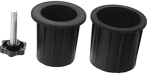 Lot de 1 cache-trou pour pied de parasol de patio avec vis et inserts de base de parasol pour supports robustes