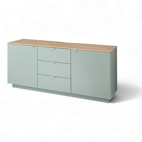 CORE TV-Sideboard in Schilf, Artisan Eiche Optik - Moderner Fernsehschrank mit Schubladen und viel Stauraum - 180 x 77 x 44 cm (B/H/T)