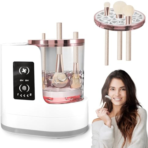 ueslwser Electric Makeup Brushes 3 IN 1 Automatic Cosmetic Cleaning | Multi-Functional Efficient Portable USB Deep Cleaning with Dryer for All Size Makeup Brush Set, Blush Brush, Contour