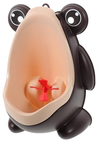 NUOBESTY Orinal Infantil Para Niño Niña Colgado Pared Diseño Rana Resistente Antisalpicaduras Fácil Limpieza Entrenamiento Baño Niño Niña Pequeños