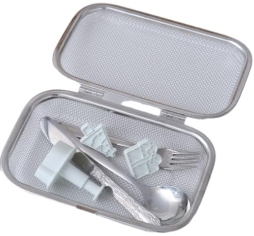 ShiPRRYa Spülmaschine Biegerkorb Häftstäbchen Korb Edelstahl Geschirrspüler Korb feinem Mesh -Stäbchenhalter für Spülmittel Utensilokbon für Schaufeln Gabeln Stäbchen