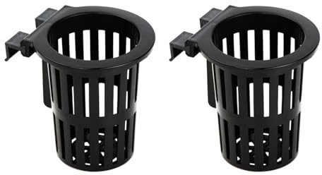 CeaBulo 2PCS Aquariums Plant Holder For Various Fish Tanks Aquariums Hydroponic Planter Basket Pots Fishtanks Habitat Supply