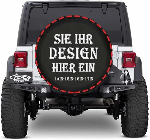 Selbst Gestalten Reifenabdeckung Personalisiert Foto-Reifenschutzhülle drucken Sie irgendeine Ihrer Design Text/Logo Wasserdicht Staubdicht Universelle Radabdeckung Fotogeschenk 16 inch