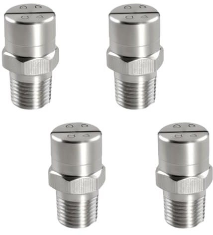 PYEUIFT Ugelli Idropulitrice, 4 Pezzi, Ugello Nebulizzatore, Ugello Rotante, Accessori per Idropulitrice, Ugello Sturatubi, Ricambi Lancia con Apertura 65 Gradi, 1,3mm, Attacco da 1/4'' Filettato