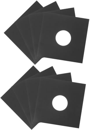 ELAYARD 8 Piezas Fundas de Cartón para Discos de Vinilo Protectores Antielectrostáticos para Almacenamiento Seguro de Vinilos para Organización y Transporte de Colecciones Musicales