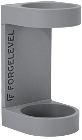 Forgelevel Mutus Schalldämpferhalter – magnetisch, Zellkautschuk-Rücken (bis 7 kg), belüftete vertikale Lagerung, passend mit Cover, Made in Germany, mehrere Größen & Farben