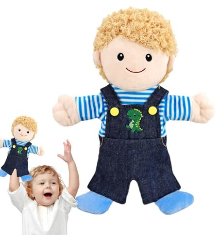 Handpuppen für Familien, 30 cm, Zubehör für Puppentheater, Plüschpuppen, Spielzeug, Hand, Mädchen, Marionette, hautfreundliches Handwerk, geruchlos, für Sofa-Dekoration