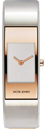 JACOB JENSEN Damenuhr ECLIPSE Nr. 465 32465, mit Edelstahlband, D. 61 mm