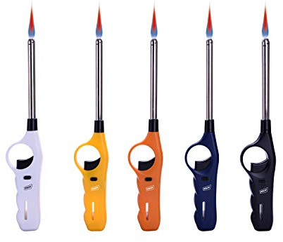 allaroundprofi24 12 x Sturmfeuerzeug XXL 27 cm Stabfeuerzeug Feuerzeug Sturmflamme Jetflamme + gratis 1 x Feuerzeug