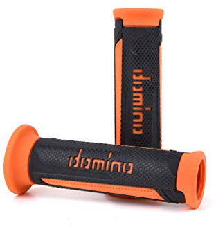DOMINO TOMMASELLI COPPIA MANOPOLE A350 TURISMO ANTRACITE/ARANCIO