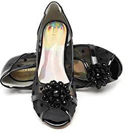 ELSA & ANNA Prinzessin Schuhe Mädchen – Prinzessin Schuhe mit 3 cm hohem Absatz – Glitzer Schuhe Mädchen – Schuhe für Elsa Kleid für Partys, Fasching, Karneval – (GLD13-SH)